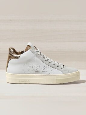 P448 THEA MID MILLENIUM high top sneakers Size 38 Made in Italy gold